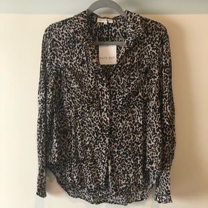 NWT Bella Dahl Leopard Buttondown